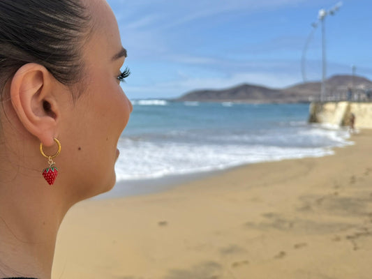 Pendientes Fresa